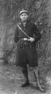 WWII German RP  Uniformed Youth  Portrait  Hat  Belt Buckle  Boots 