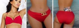 MERIELL Red Push Up Bikini Swimsuit Women Bathing Suit  