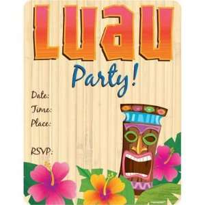 Luau Fun Die Cut Invitations 8ct Toys & Games