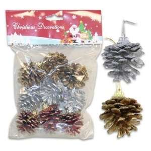  Pinecone Ornament 9 Pieces 2.5 Inghes Height Case Pack 36 