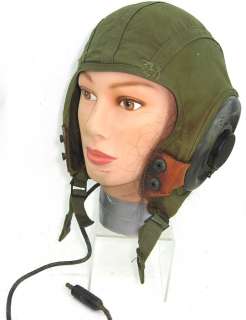 US Navy Gentex H4 flight helmet w/ cloth liner, oxygen mask, earphones 