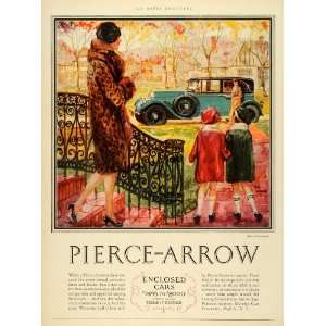  1927 Ad Price Arrow Automobile Car Fur Coat Buffalo Motor 