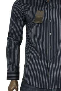 BRAND NEW MENS TASSO ELBA BUTTON UP UMBRIA STRIPE FITTED SHIRT