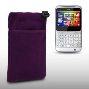  HTC CHACHA SOFT CLOTH POUCH CASE WITH ACCESSORY POCKET BY 