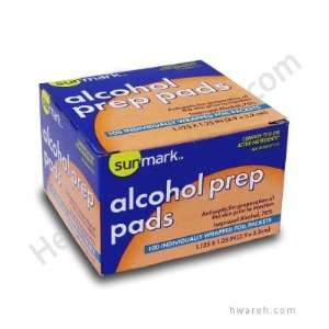  Sun Mark Alcohol Prep Pads   100 Pads Health & Personal 