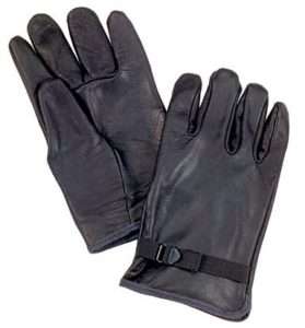 US ARMY PT LEATHER GLOVES, BLACK  