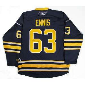 Tyler Ennis Autographed Buffalo Sabres Blue Hockey Jersey