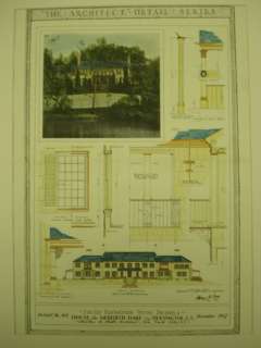  hand colored architectural plans and photos. St. Croix Architecture 