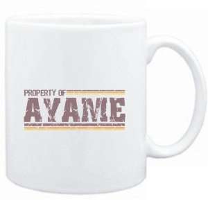  Mug White  Property of Ayame   Vintage  Female Names 