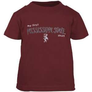  Mississippi State Bulldogs Maroon My First T shirt Sports 