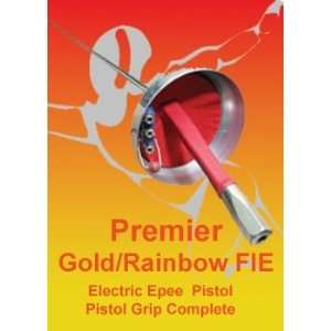   Gold/Rainbow FIE Electric Epee Complete French Grip
