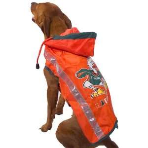  Miami Hurricanes Orange Collegiate Dog Slicker Sports 