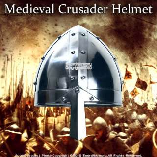 Medieval Norman Nasal Helm Knight Helmet 18 Gauge Steel  