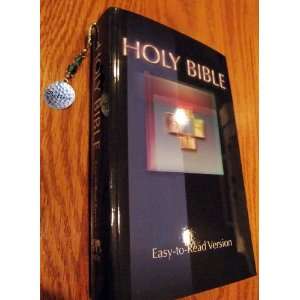 Holy Bible Plus Metal Bookmark with BELIEVE etched in the pendant