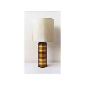  Babette Holland Design TL8S 2 Striped Bronze Table Lamp 