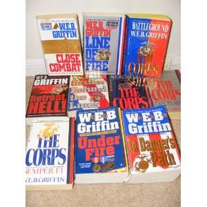 10 Volume Set of The Corps By W E B Griffin, Semper Fi, Call to Arms 