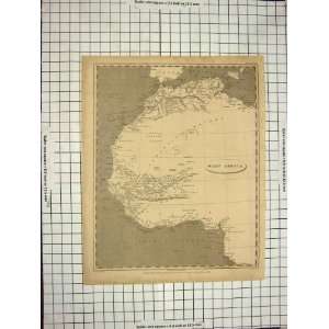    LOWRY ANTIQUE MAP 1802 WEST AFRICA TRIPOLI GUINEA: Home & Kitchen