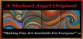 72 MODERN ABSTRACT PAINTING MICHAEL ANGEL ORIGINAL ART  