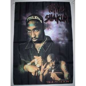  2PAC TUPAC Cloth POSTER Textile FLAG HUGE 5x3 Ft NEW M 