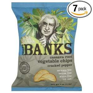Joseph Banks Chips, Cracked Pepper, Gluten Free, 4 ounces (Pack of7)