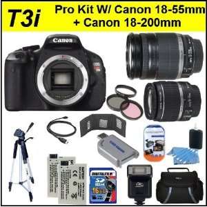 Canon EOS Rebel T3i 18 MP CMOS Digital SLR Camera with EF S 18 55mm f 