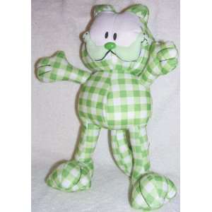    Stuffed Plush 14 Green Plaid Garfield the Cat Doll: Toys & Games