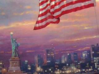 Thomas Kinkade Paintings Light of Freedom New York A/P  