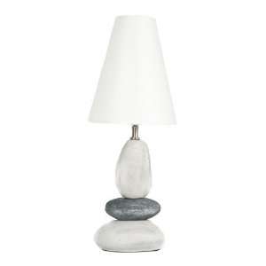  Julianna Ceramic Pebble Bedside Light Table Lamp Shade New 