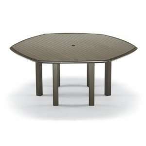   64 Hex Patio Dining Table Textured Snow Finish: Patio, Lawn & Garden