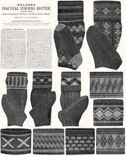 Victorian Stocking Book Knitting Sock Patterns 1910 2  