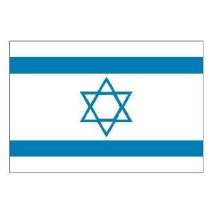 Israel flag decal / sticker 4 x 2.6