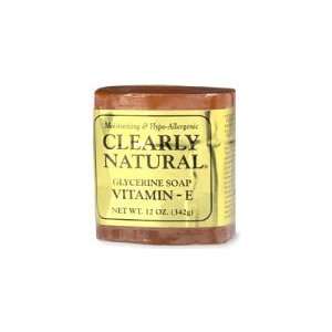  Clearly Natural Glycerine Soap, Vitamin E, 4 Ounce Bars (3 