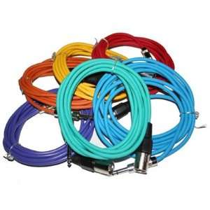   Colored Cables XLR Male to TRS 1/4   Pro Audio Adapters: Electronics