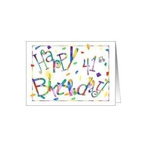  41 Years Old Funtastic Birthday Cards Card: Toys & Games