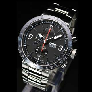 NIB NEW Mens ORIS TT1 Automatic Chronograph F1 Williams 45mm Watch 