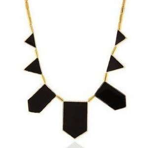 As Seen on Celebrities   Black Geometric Fashion Necklace 