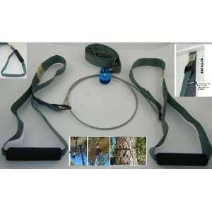   Cable and CMI Pulley, with 1 1/2in Olive Drab US Military Webbing