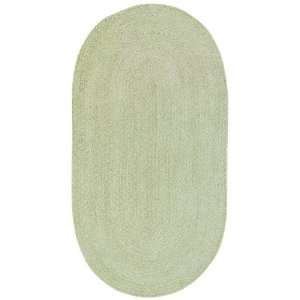   Fern Green Braided Cotton Oval Area Rug 9.20 x 13.20.: Home & Kitchen