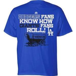 Los Angeles Dodgers Bandwagon T Shirt: Sports & Outdoors
