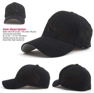 New York Yankees Baseball Trucker New Cap Hat 206p all black  