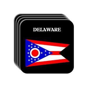  US State Flag   DELAWARE, Ohio (OH) Set of 4 Mini Mousepad 