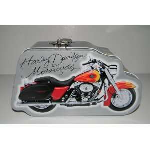  Harley davidson Motorcycle Tin Bank with Lock and Key 