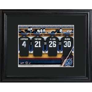   Lightning Personalized Locker Room Print with Frame 