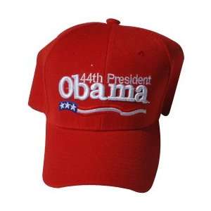   Barack Obama Red 44th President Cap