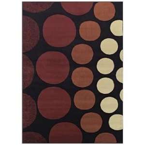  Tremont Collection Drops Black Area Rug