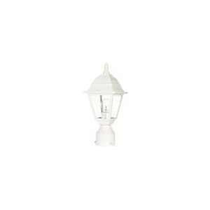 Briton   1 Light   14   Post Lantern   W/ Clear Glass   White: Home 