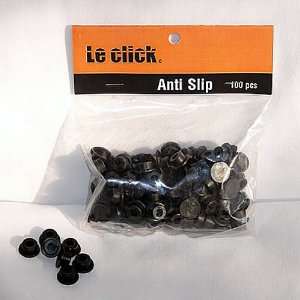  Le Click ANTI SLIP rubber knobs   100 Pieces (Black) (0.1 
