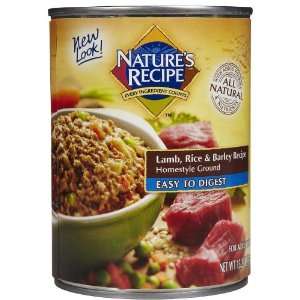  Natures Recipe Easy to Digest   Lamb, Rice & Barley   12 