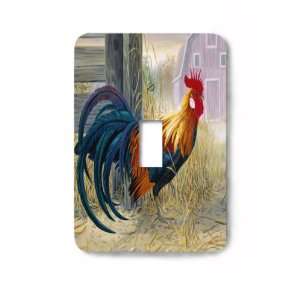  Barnyard Rooster Decorative Steel Switchplate Cover