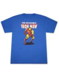 Iron Man Invincible Classic Royal Blue Graphic Tee Shirt